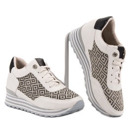 Aclys Baskets à motif brun 4