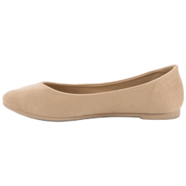 Ballerines VICES en daim beige 5