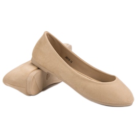 Ballerines VICES en daim beige 6