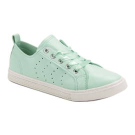 Kylie Baskets menthe attachées avec un ruban vert 2
