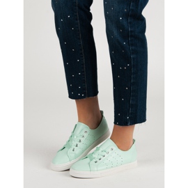 Kylie Baskets menthe attachées avec un ruban vert 6