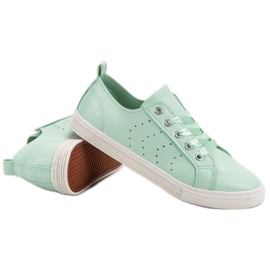 Kylie Baskets menthe attachées avec un ruban vert 4