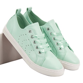 Kylie Baskets menthe attachées avec un ruban vert 5
