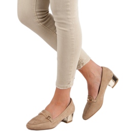 Kylie Mocassins à talons hauts brun 2