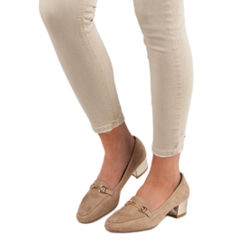Kylie Mocassins à talons hauts brun 1