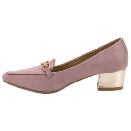 Kylie Mocassins à talons hauts violet 2