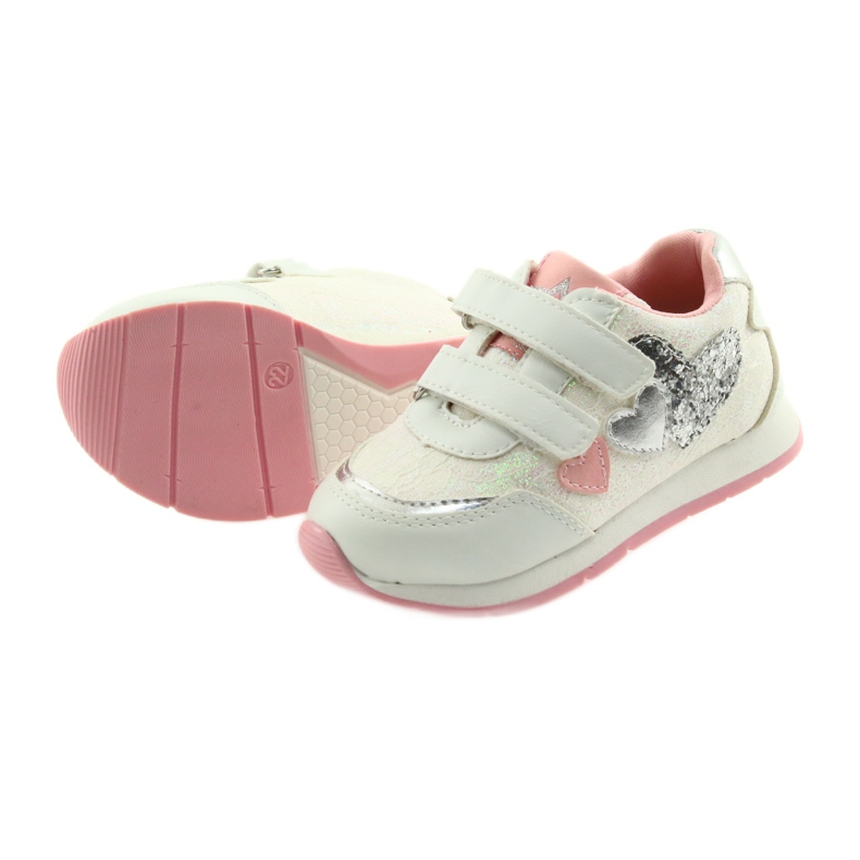 Semelle intérieure en cuir American Club GC11 blanc gris rose 5