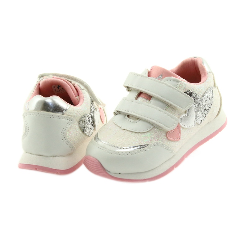 Semelle intérieure en cuir American Club GC11 blanche gris rose 4