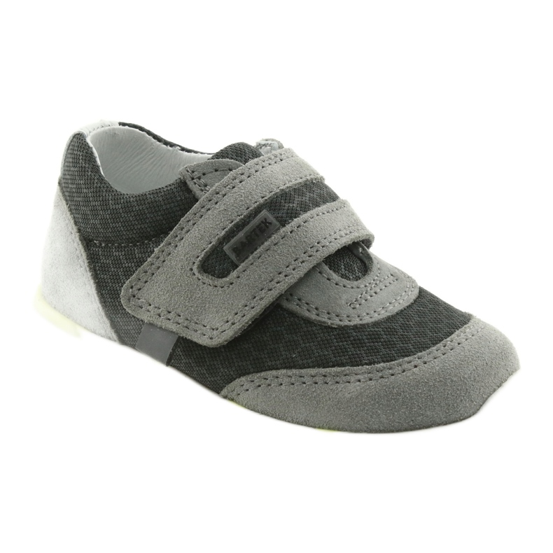 Semi-sports en cuir Velcro 51949 Bartek gris 1 Semi-sports en cuir Velcro 51949 Bartek gris 1