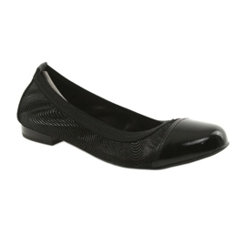 Ballerines femme élastique Gamis 1402 noir 1