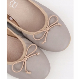 Ballerines à double ruban 1193 Gris 6