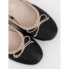 Ballerines à double ruban 1193 Noir le noir 7