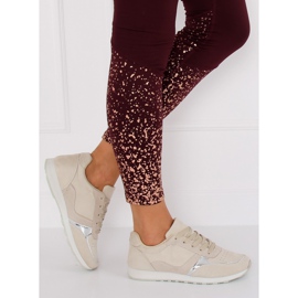 Chaussures de sport beige LR88082 Beige II-GAT 1 Chaussures de sport beige LR88082 Beige II-GAT 1