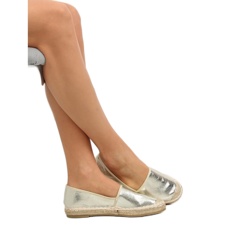 Espadrilles or métallisé A645-ESP-1 Or doré 1