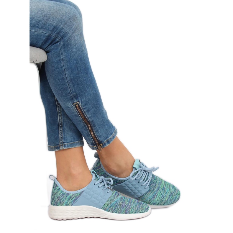 Chaussures de sport turquoise HY2810 Turquoise bleu 1