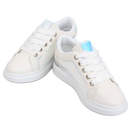 Baskets holographiques blanches ZF-40 White 2