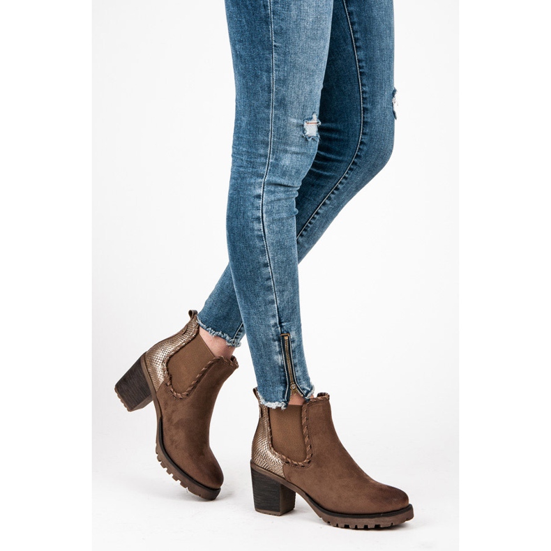Super Me Bottes élégantes brun 2