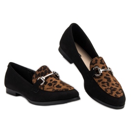 Mocassins à pois VICES le noir 1