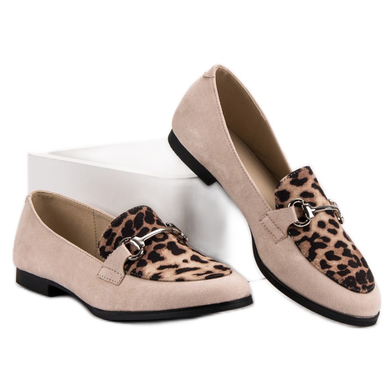 Mocassins à pois VICES brun 1