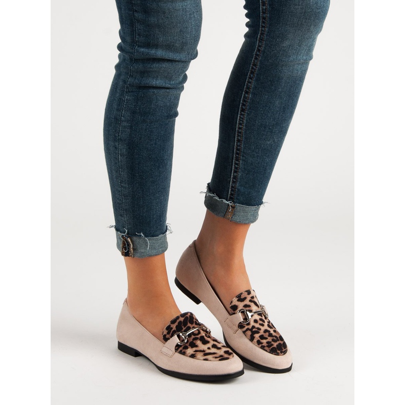 Mocassins à pois VICES brun 2