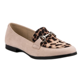 Mocassins à pois VICES brun 4