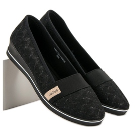 Ballerines textiles VINCEZA le noir 7