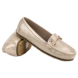 Kylie Mocassins brillants jaune 1