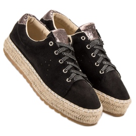 Seastar Espadrilles nouées le noir 4