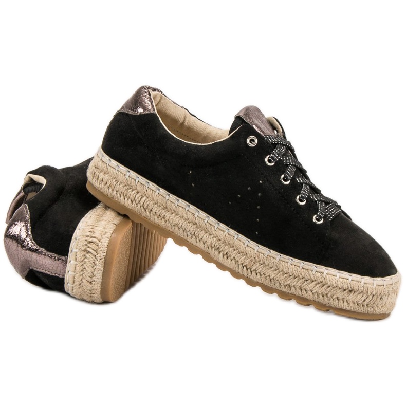 Seastar Espadrilles nouées noir 1