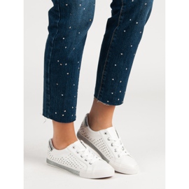 Kylie Baskets blanches à étoiles 2