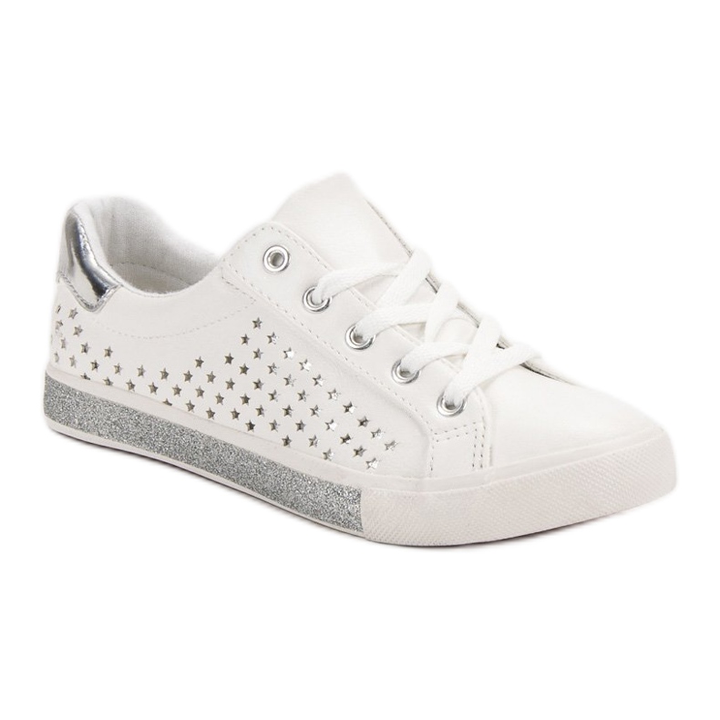 Kylie Baskets blanches à étoiles 1