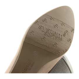 Escarpins femme en cuir à semelle souple Arka 5137 beige 6