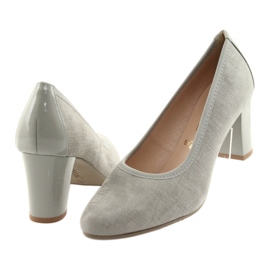 Arka Ark Pompes Women Leather Sole flexible 5137 Gray gris 4