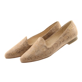 Ballerines Lordsy pour femme cuir Caprice 24203 beige 4