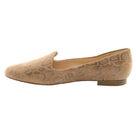 Ballerines Lordsy pour femme cuir Caprice 24203 beige 2