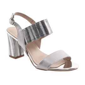 Sandales pour femmes sur le poteau Gamis 3390 argent gris 1 Sandales pour femmes sur le poteau Gamis 3390 argent gris 1