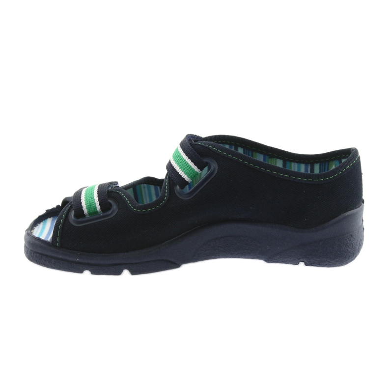 Befado sandales chaussures pour enfants 969X073 bleu marine bleu vert 2