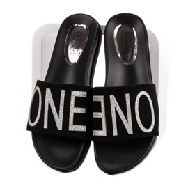 Filippo Pantoufles Noires le noir 2