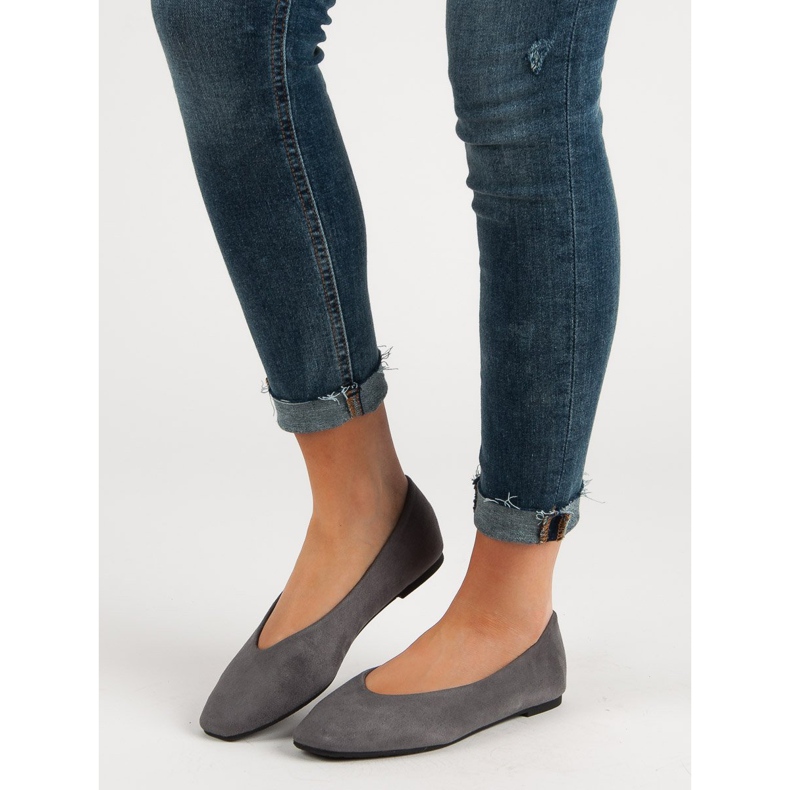 Seastar Ballerines en daim grises 1