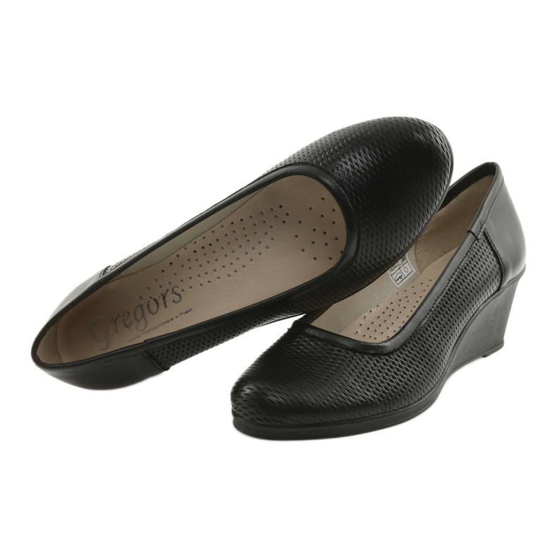 Chaussures pour femmes compensées Gregors 763 noir 5