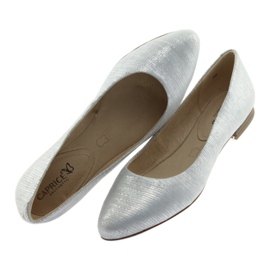 Ballerines escarpins pour femmes Caprice 22104 bleu argent gris 5