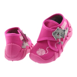 Chaussures enfant Befado 523P013 rose gris 4