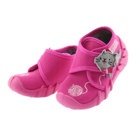 Chaussures enfant Befado 523P013 rose gris 3