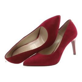 Escarpins femme rouges SALA 7064 avec décoration 5