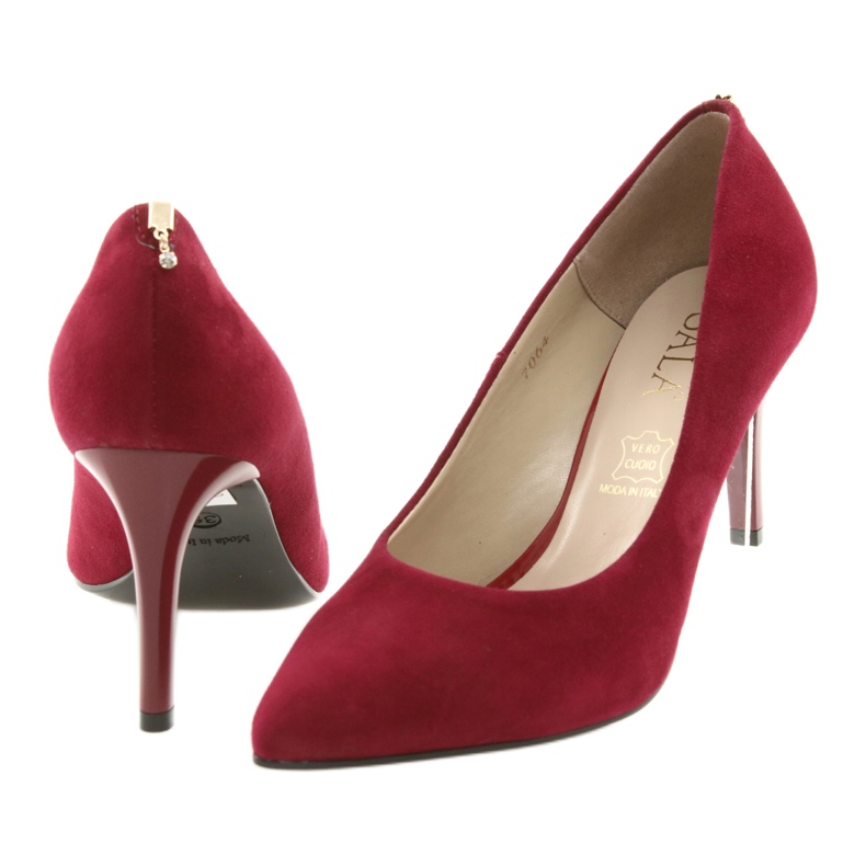 Escarpins femme rouges SALA 7064 avec décoration 4 Escarpins femme rouges SALA 7064 avec décoration 4
