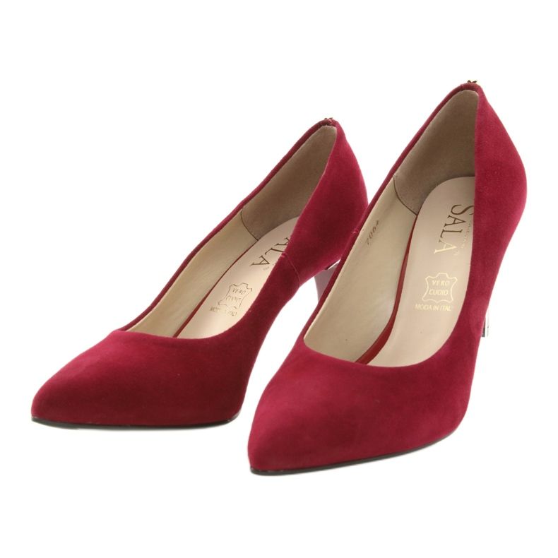 Escarpins femme rouges SALA 7064 avec décoration 3 Escarpins femme rouges SALA 7064 avec décoration 3