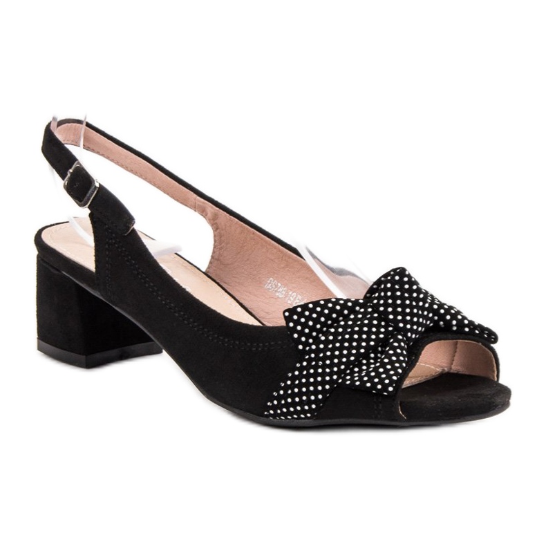 Filippo Sandales en daim à nœud le noir 1