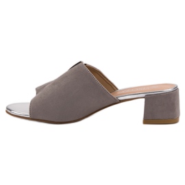 Slippers en daim VINCEZA gris 5