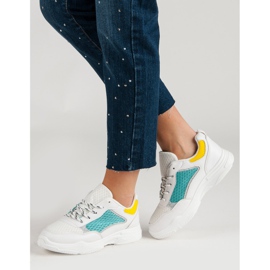 Chaussures de sport confortables blanche multicolore 2