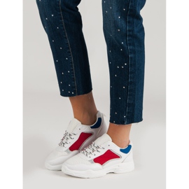 Chaussures de sport confortables blanc multicolore 1